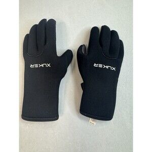 XUKER Water Gloves, 3mm & 5mm Neoprene Five Finger Warm Wetsuit Winter Gloves SM